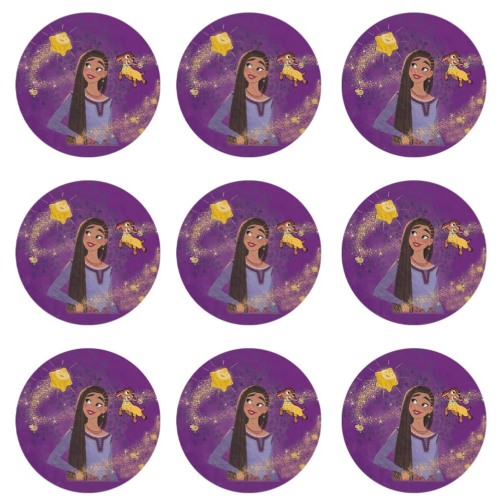 Disney Wish Temalı Etiket 10 Adet - 5 cm