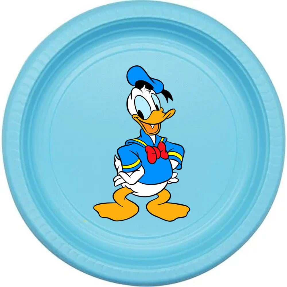 Donald Duck Temalı Plastik Tabak 5 Adet