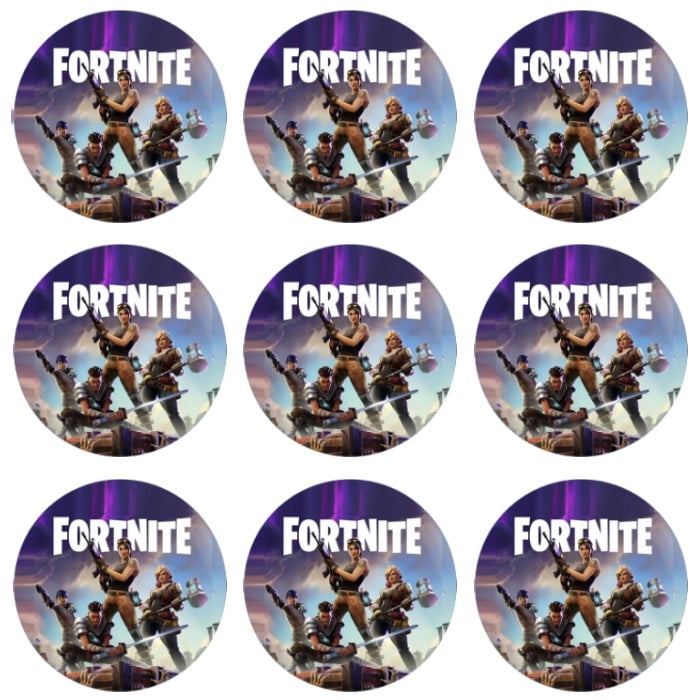 Fortnite Temalı Sticker 10 Adet - 5 cm