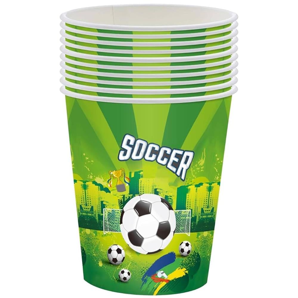 Futbol Temalı Bardak 8 Adet