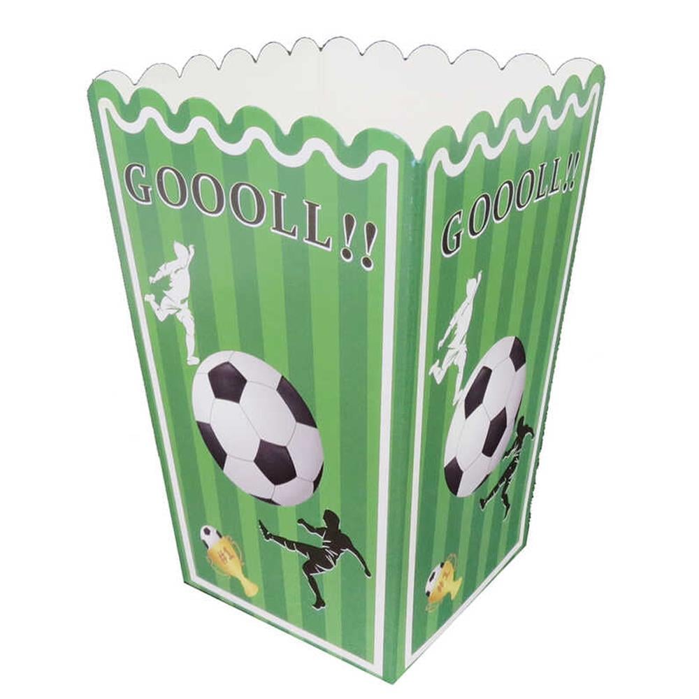 Futbol Temalı Mısır Popcorn Kutusu - 5 Adet