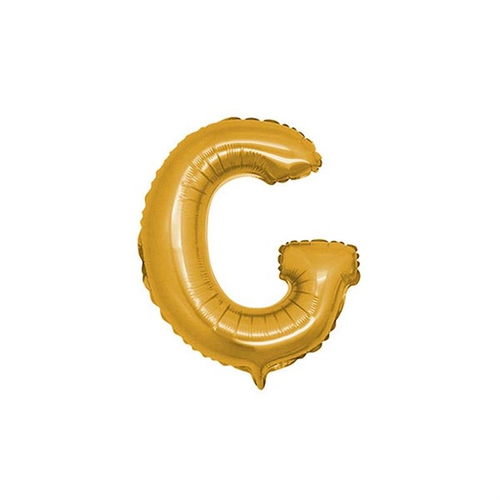 G Harfi Altın Folyo Balon 40 Cm