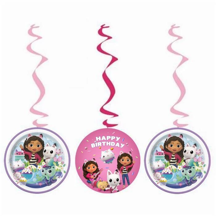 Gabby Dollhouse Sarkıt Asma İp Süs 3'lü