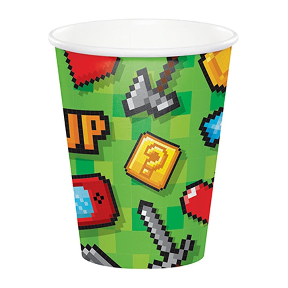 Game On Konsol Temalı Bardak 8'li