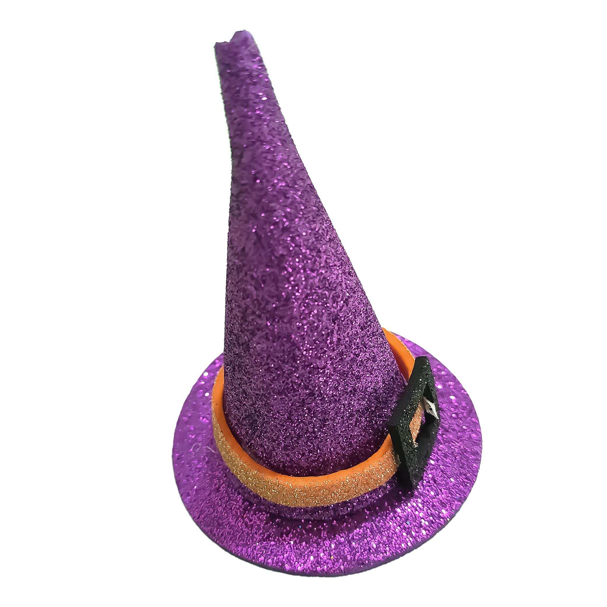 Halloween Mini Cadı Şapkası Mor