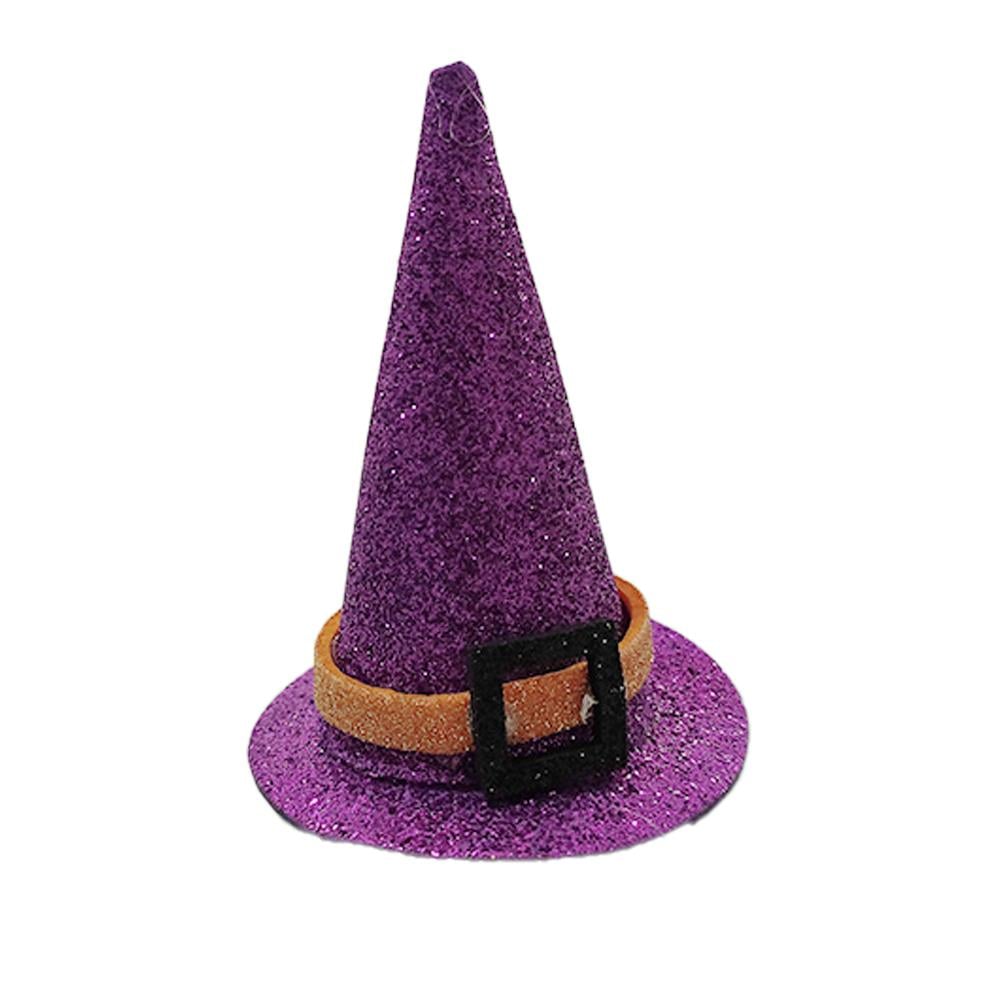 Halloween Mini Cadı Şapkası Mor
