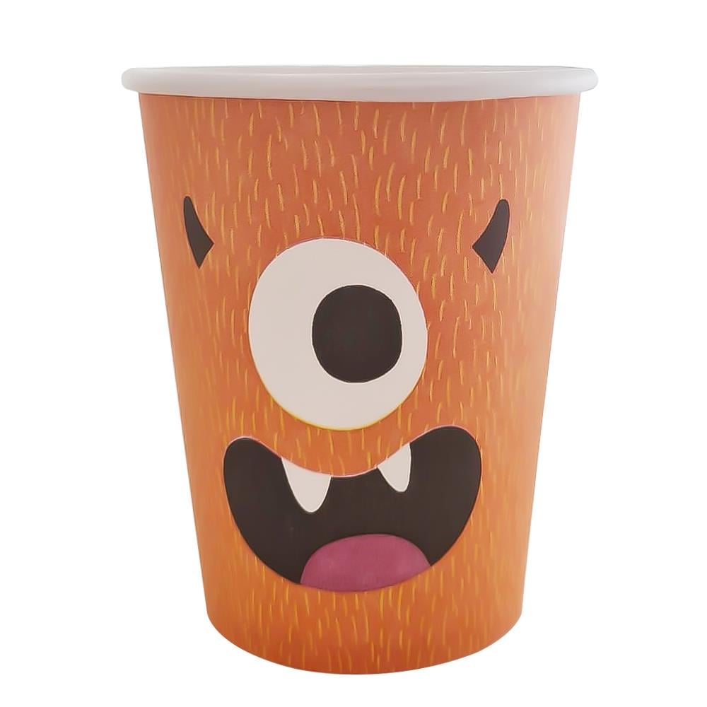 Halloween Monster Temalı Bardak 5 Adet