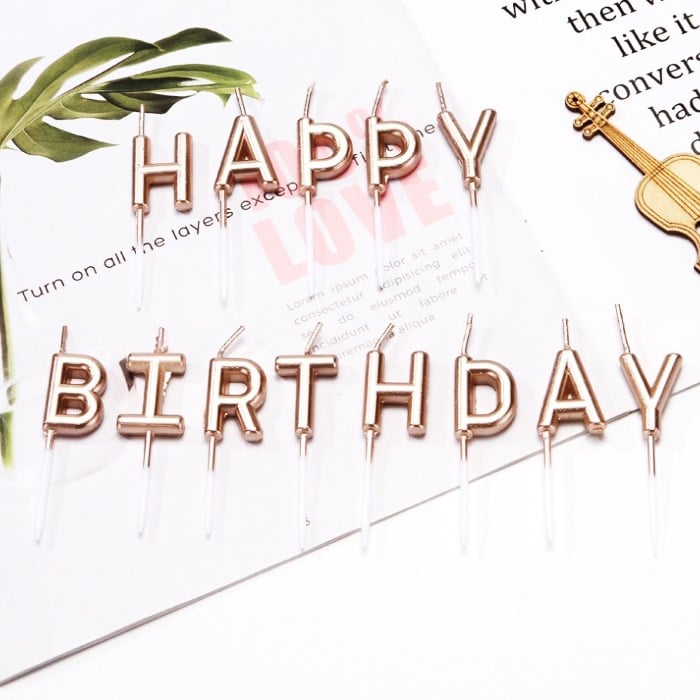 Happy Birthday Rose Gold Pasta Mumu