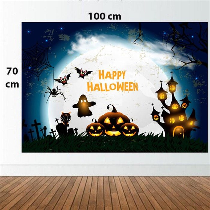 Happy Halloween Vinil Afiş - 70 cm - 100 cm