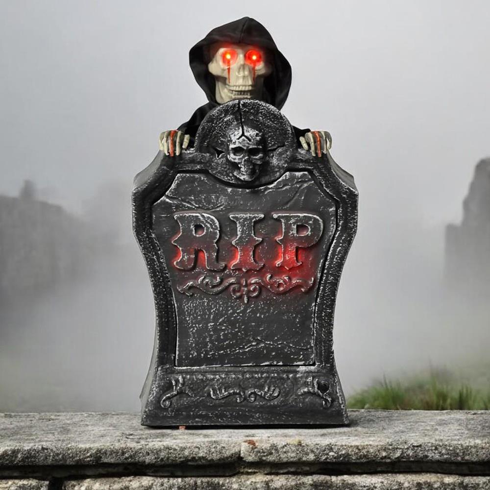 Hareketli Cadılar Bayramı Mezar Taşı