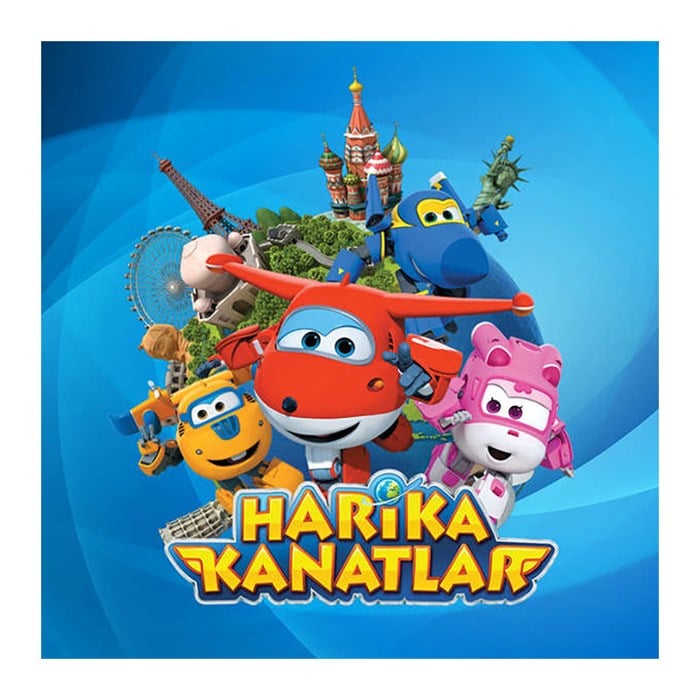 Harika Kanatlar Temalı Sticker 12 cm 1 adet