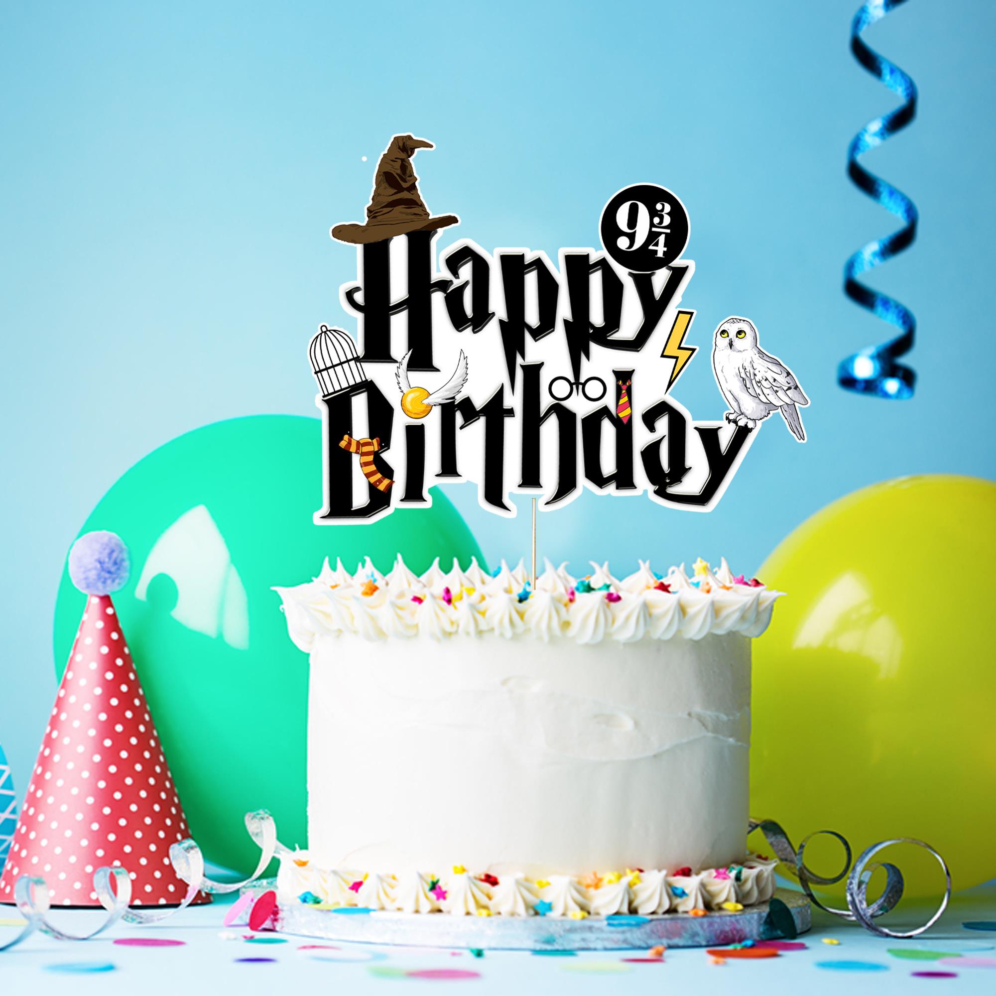 Harry Potter Konsepti Happy Birthday Pasta Süsü