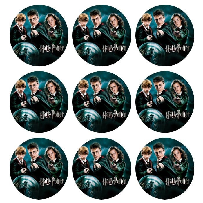 Harry Potter Temalı Sticker 10 Adet - 5 cm