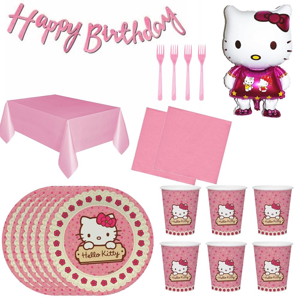 Hello Kitty Doğum Günü Seti 16 Kişilik