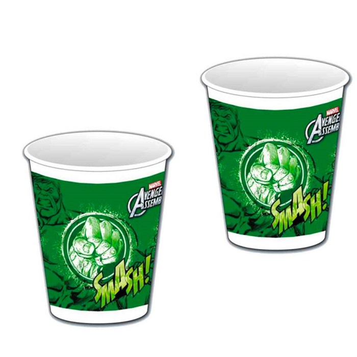 Hulk Plastik Bardak 8 adet