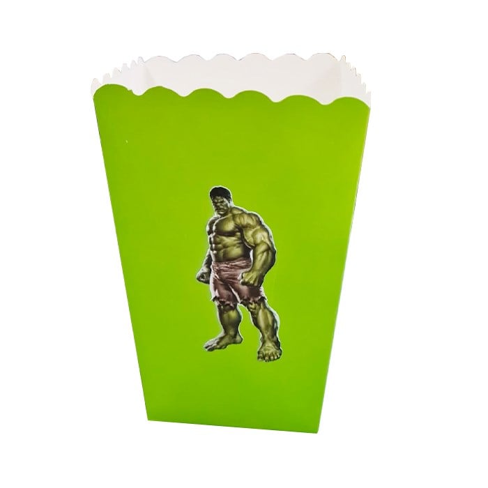 Hulk Temalı Mısır Kutusu - 5 Adet