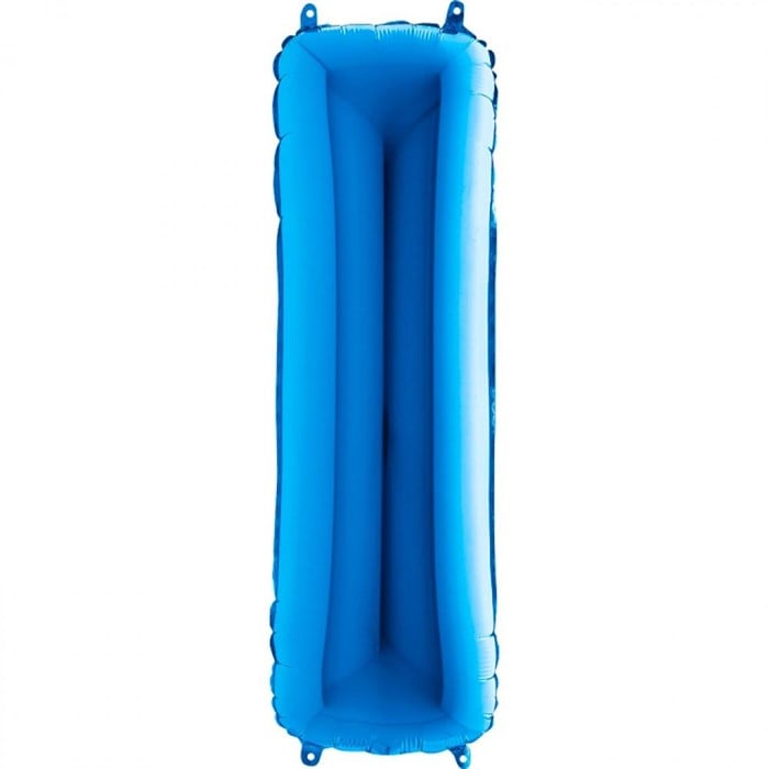 I Harfi Mavi Folyo Balon 1 Metre