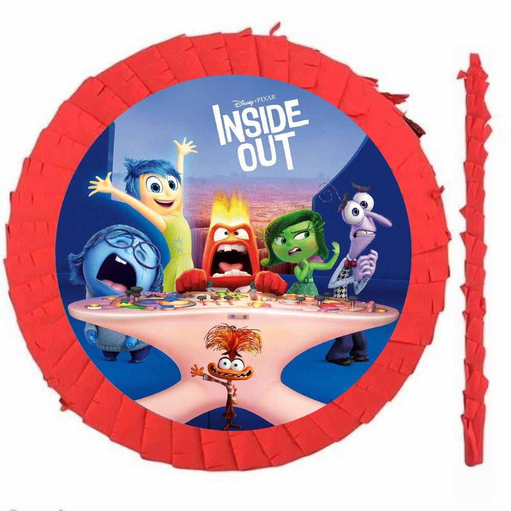 Inside Out Ters Yüz Temalı Kırmızı Pinyata