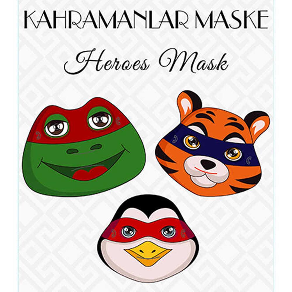 Kahramanlar Temalı Maske 3'lü