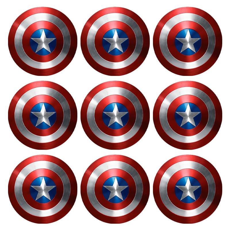 Kaptan Amerika Kalkan Temalı Sticker 10 Adet