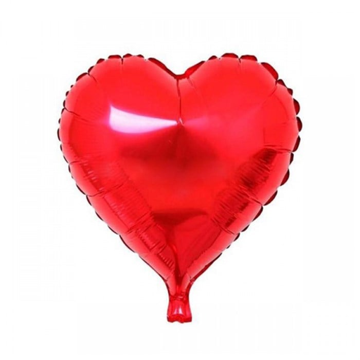 Kırmızı Kalp Folyo Balon - 45 cm