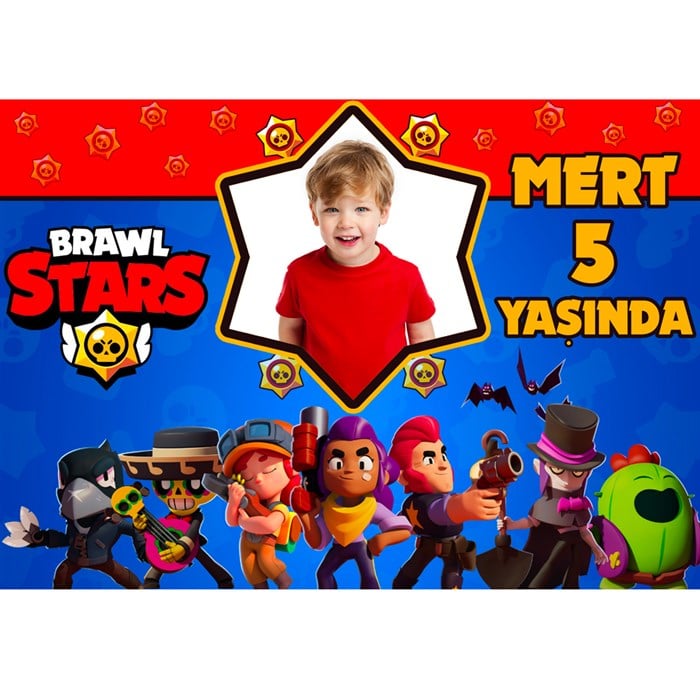 Kişiye Özel Brawl Stars Doğum Günü Afişi - 70 cm - 100 cm