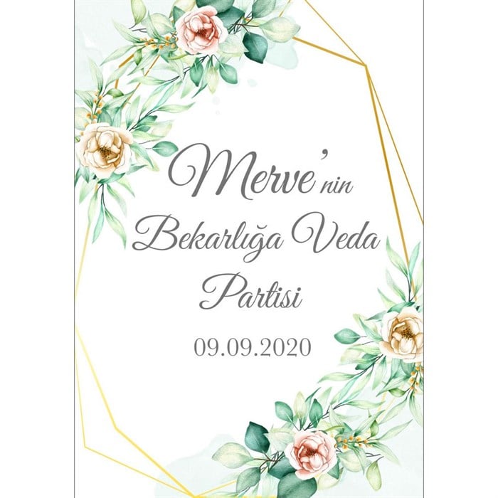 Kişiye Özel Bride To Be Afişi 3 - 70 cm - 100 cm
