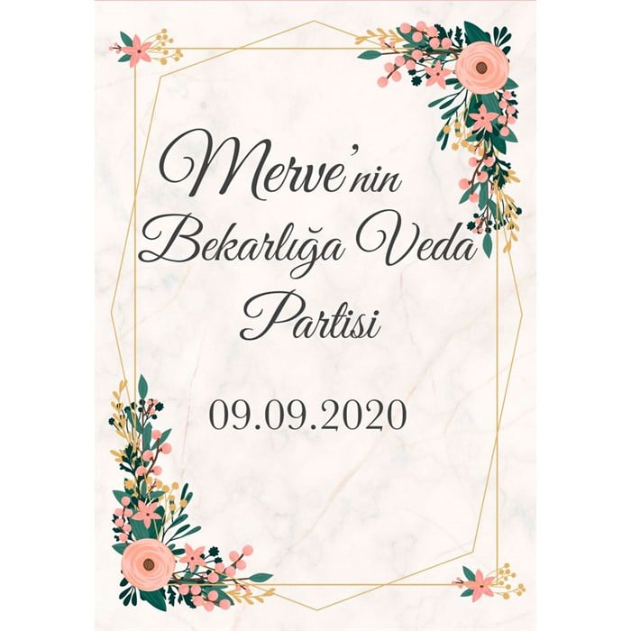 Kişiye Özel Bride To Be Afişi 8 - 70 cm - 100 cm