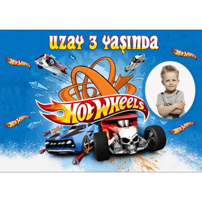 Kişiye Özel Hot Wheels Doğum Günü Afişi - 4 Boy Seçenekli