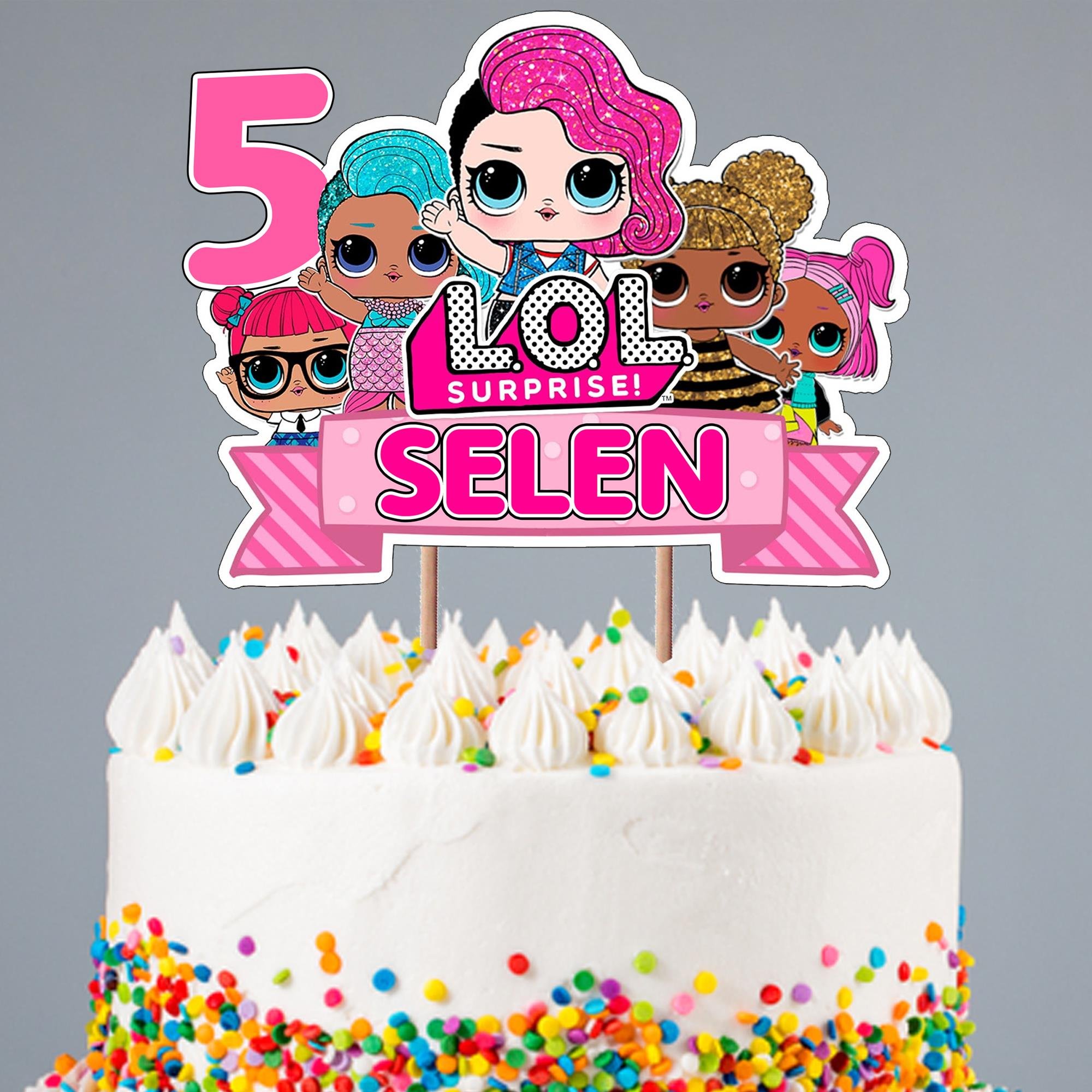 Kişiye Özel LoL Temalı Pasta Süsü Seti