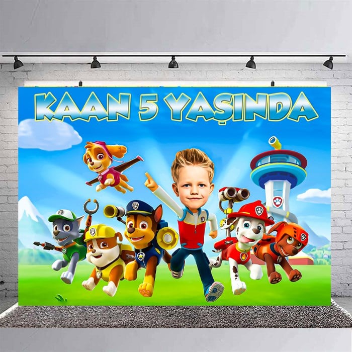 Kişiye Özel Paw Patrol Doğum Günü Afişi - 4 Boy Seçenekli