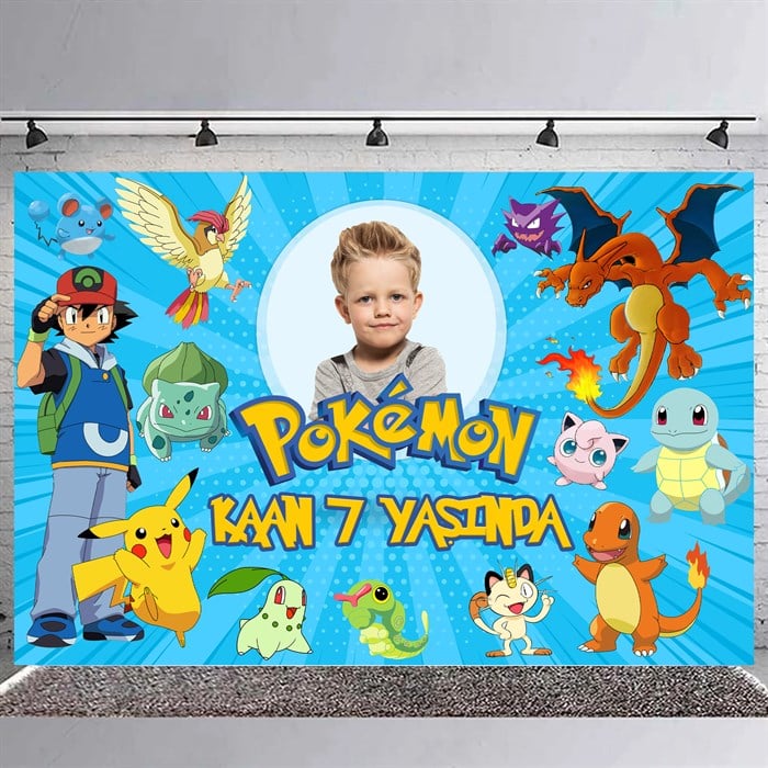Kişiye Özel Pokemon Doğum Günü Afişi - 4 Boy Seçenekli