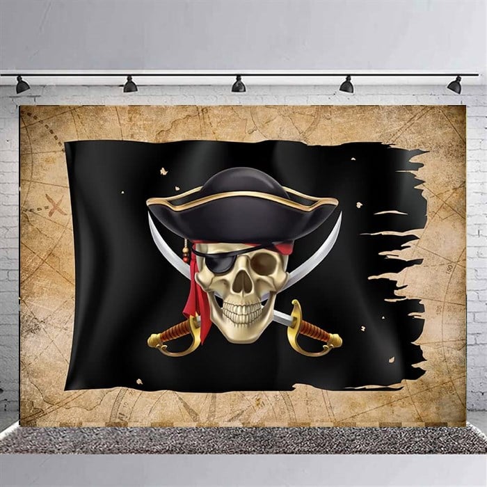 Korsan Doğum Günü Branda Afişi - 2 Boy Seçenekli