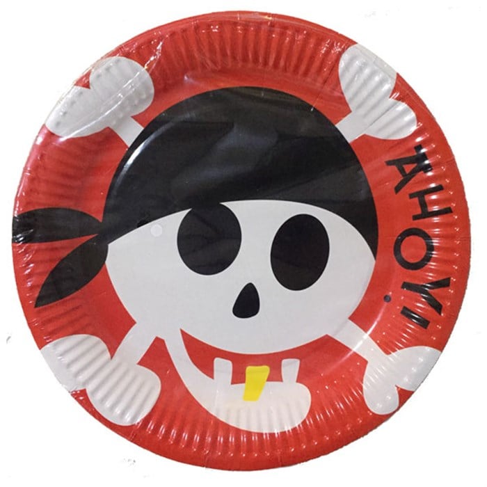 Korsan Doğum Günü Temalı Tabak 8 Adet