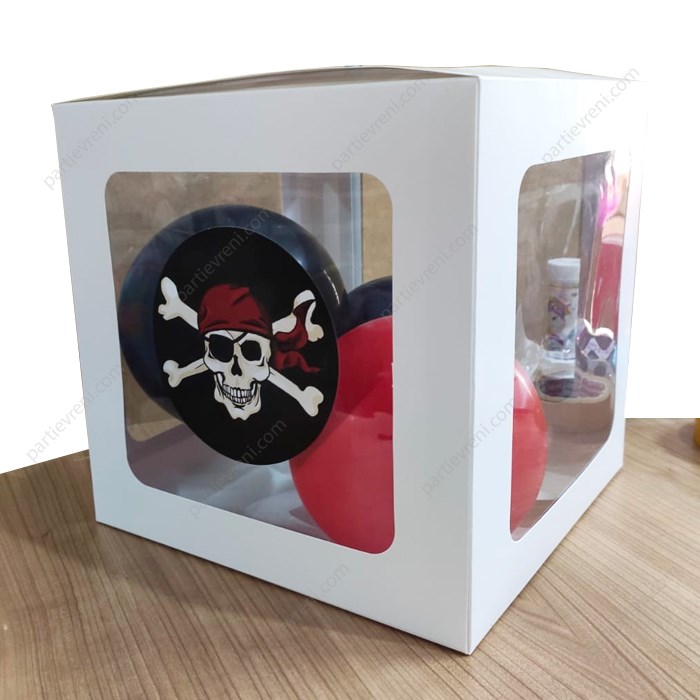 Korsan Temalı Şeffaf Kutu Seti 25 cm