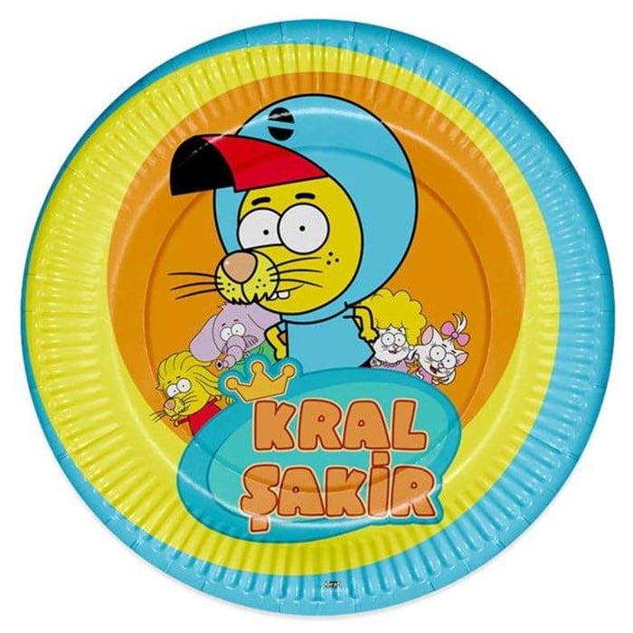 Kral Şakir Karton Tabak 8 Adet