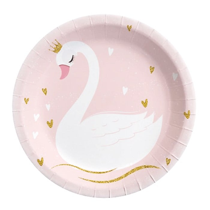 Kuğu Temalı Tabak 8 Adet