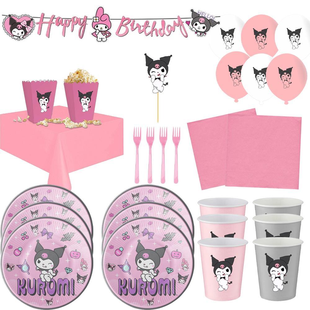 Kuromi Doğum Günü Parti Seti 10 Kişilik