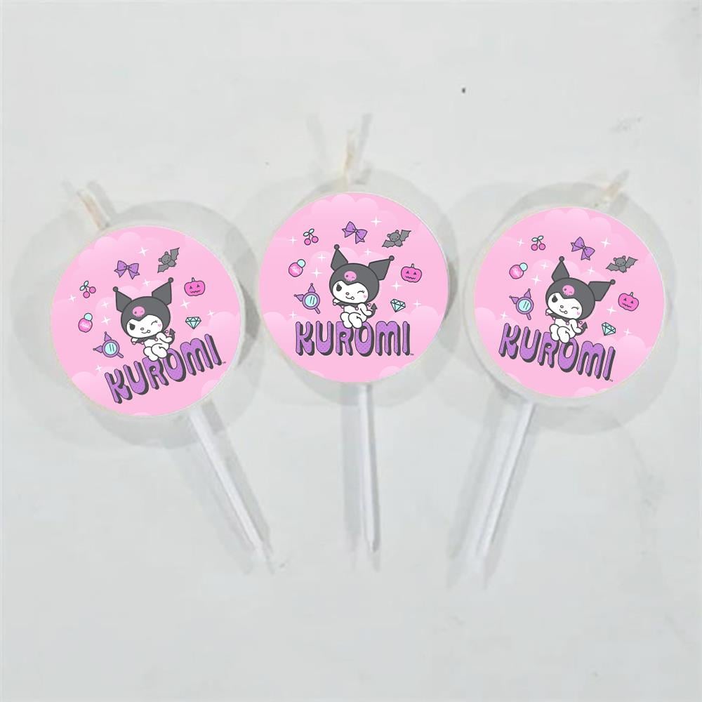 Kuromi Temalı Mum - 3 Adet