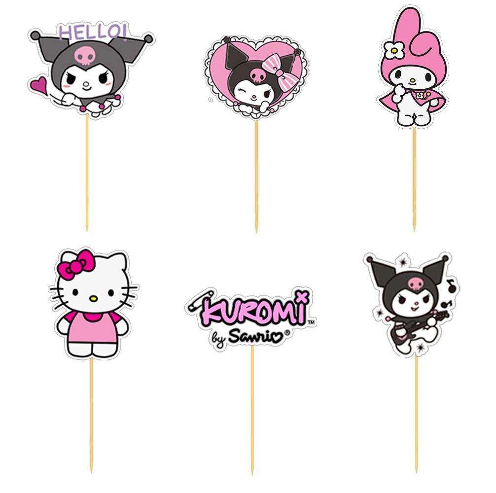 Kuromi Temalı Özel Kesim Kürdan 6'lı