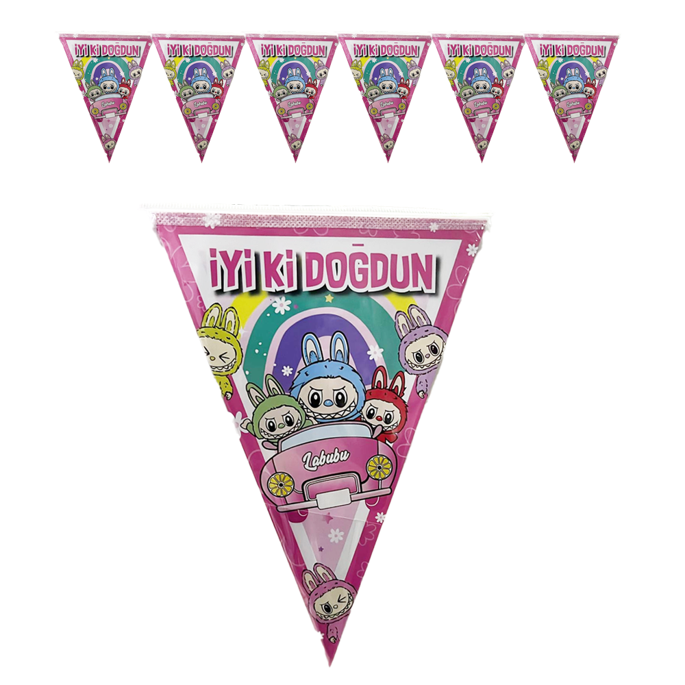 Labubu Temalı Flama Bayrak