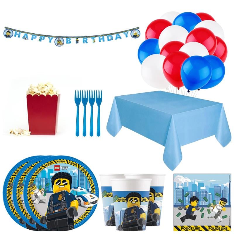 Lego Konseptli Doğum Günü Seti 24 Kişilik