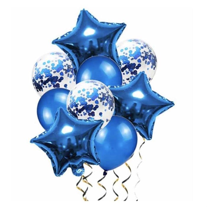 Mavi Yıldızlı Balon Seti