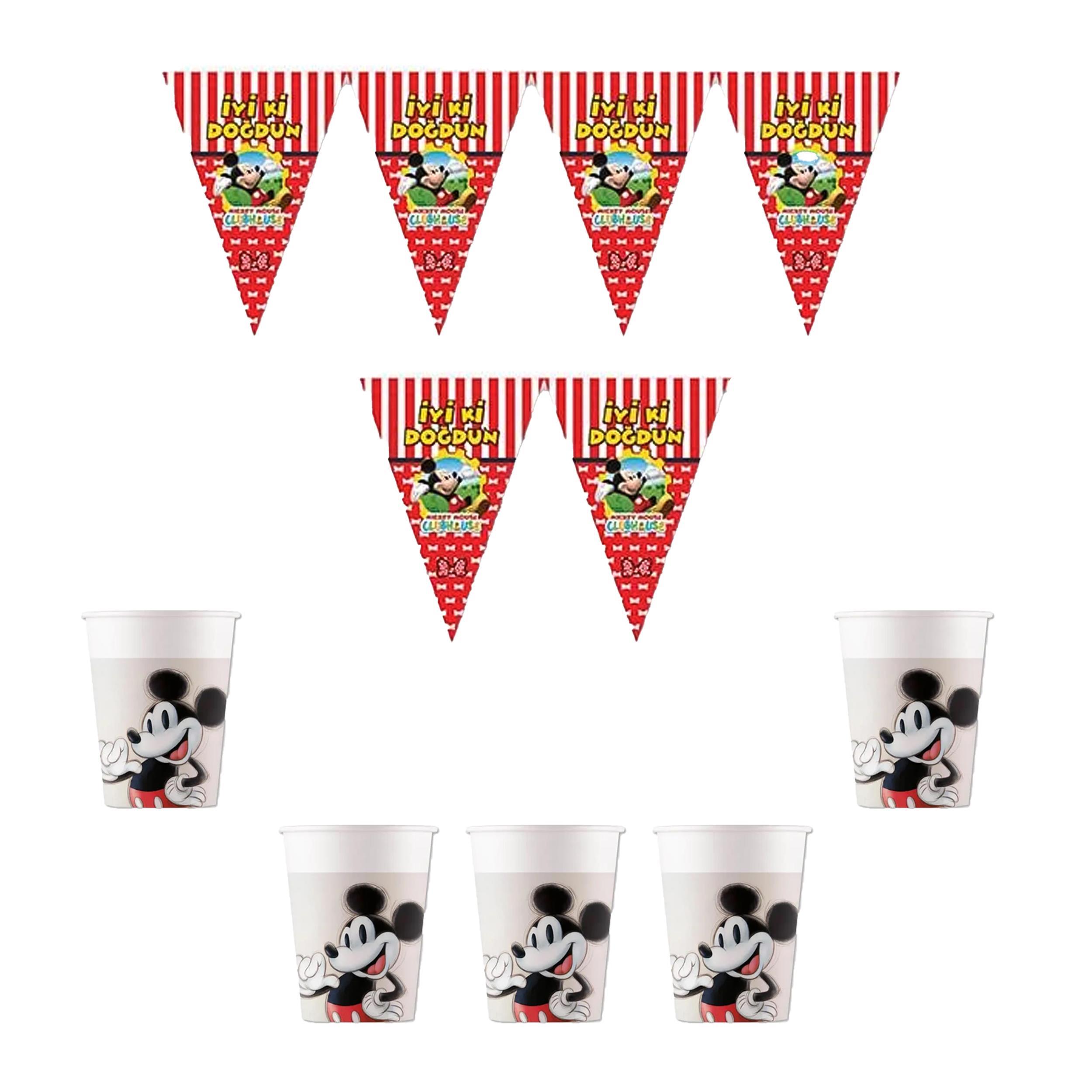 Mickey Mouse Temalı 8 Kişilik Set