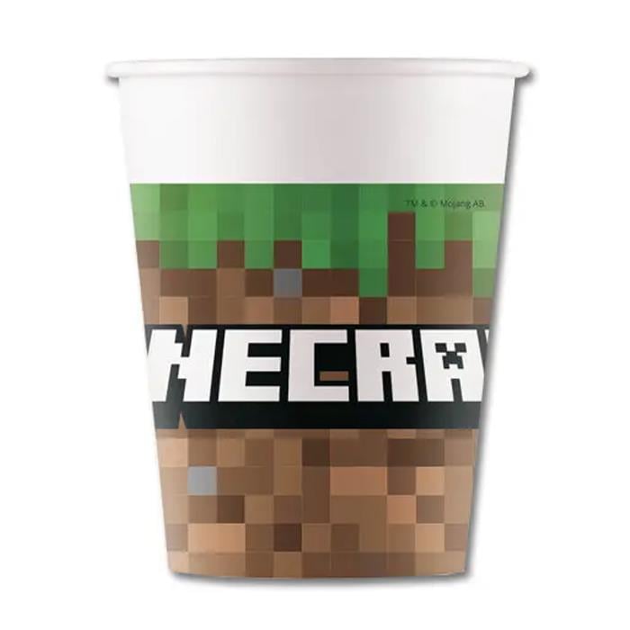 Minecraft Konseptli Bardak 5 Adet