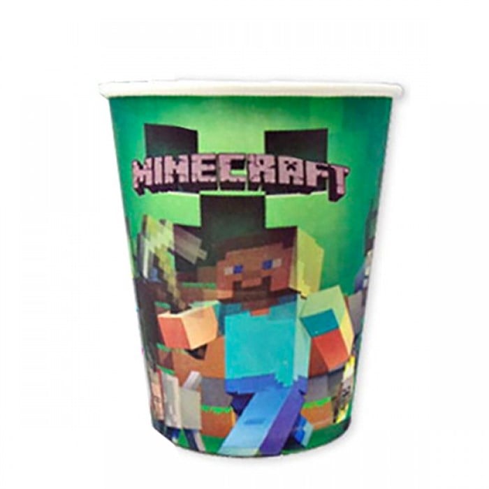 Minecraft Temalı Bardak 8 Adet