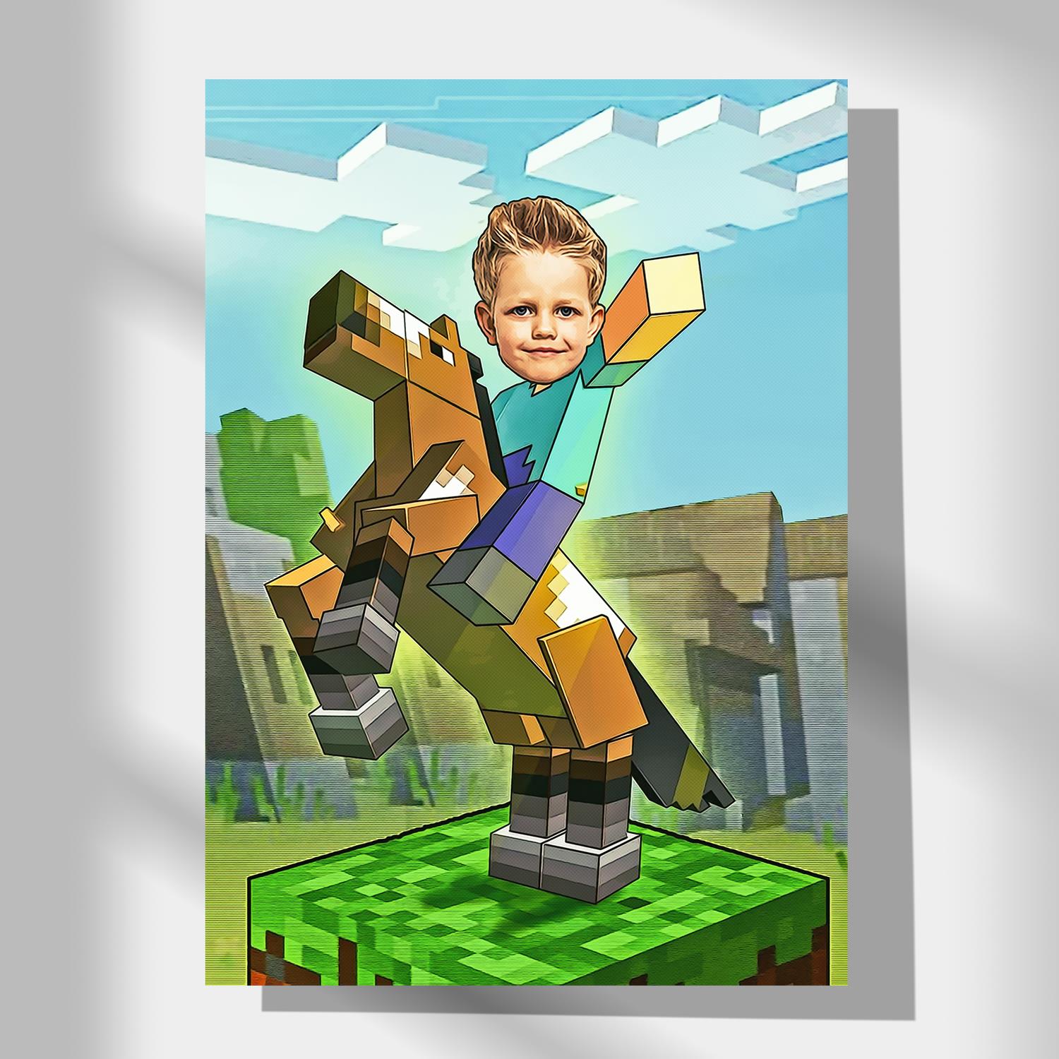 Minecraft Temalı Kişiye Özel Poster