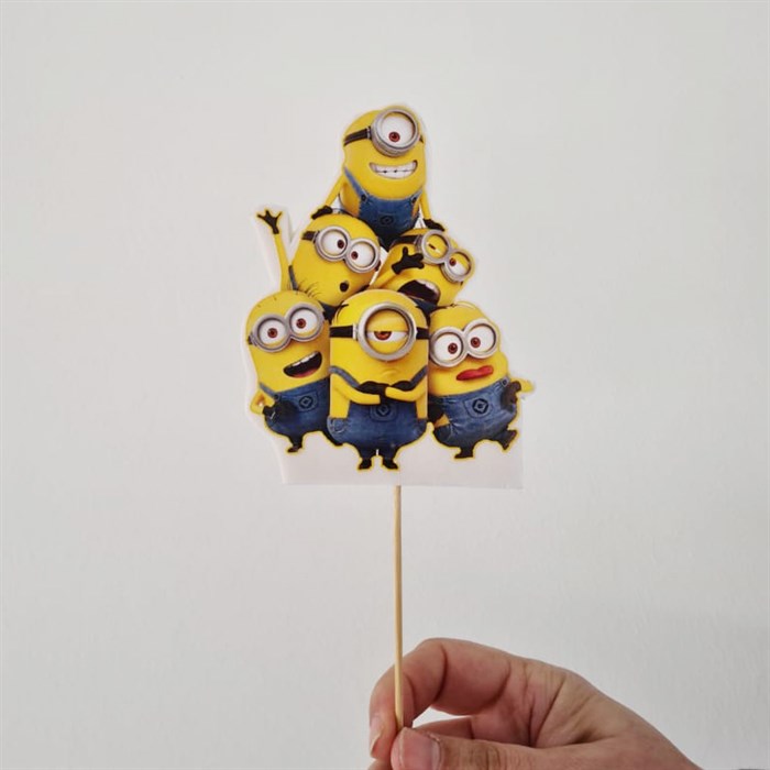 Minions Çubuklu Maket Süs