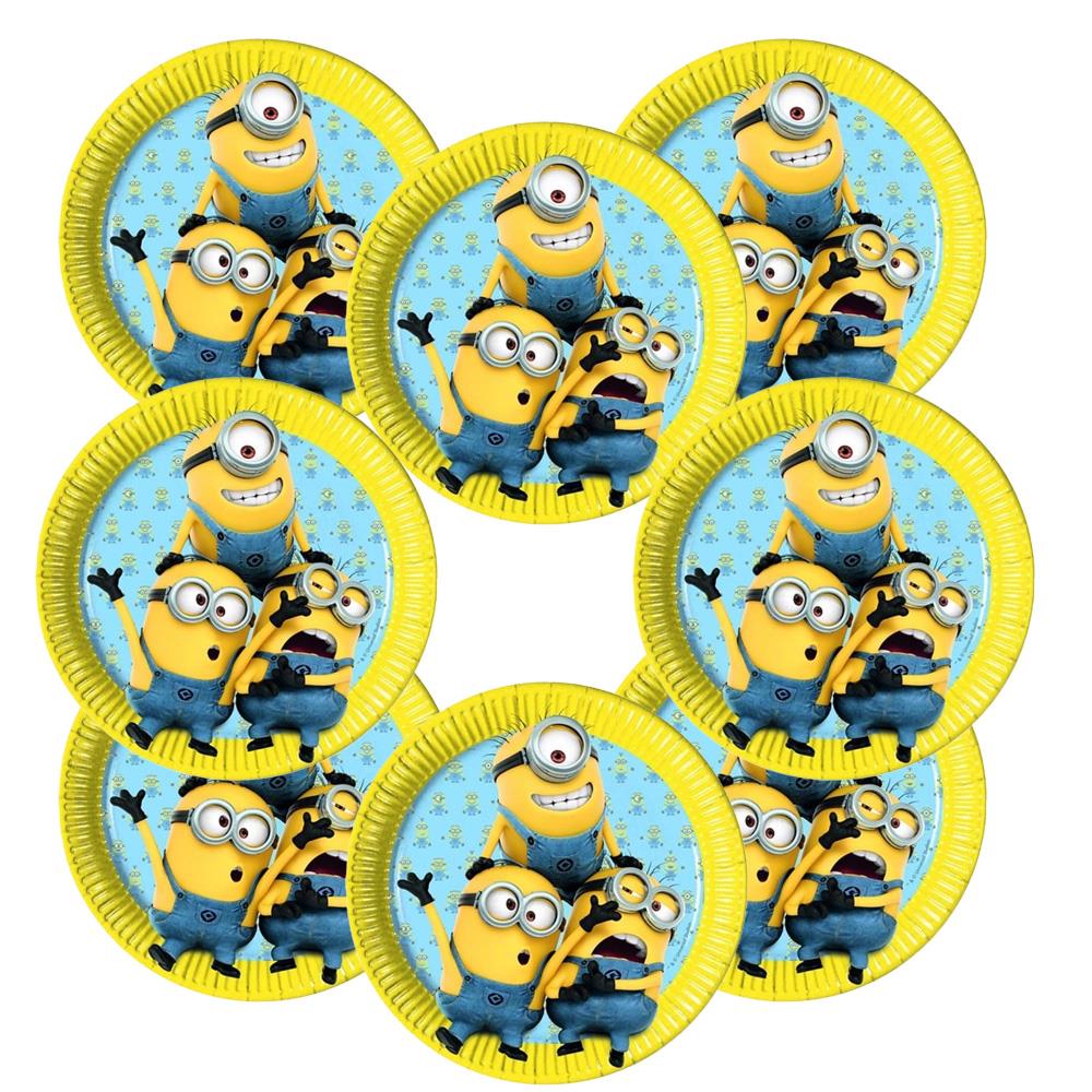 Minions Temalı 8 Kişilik Doğum Günü Seti