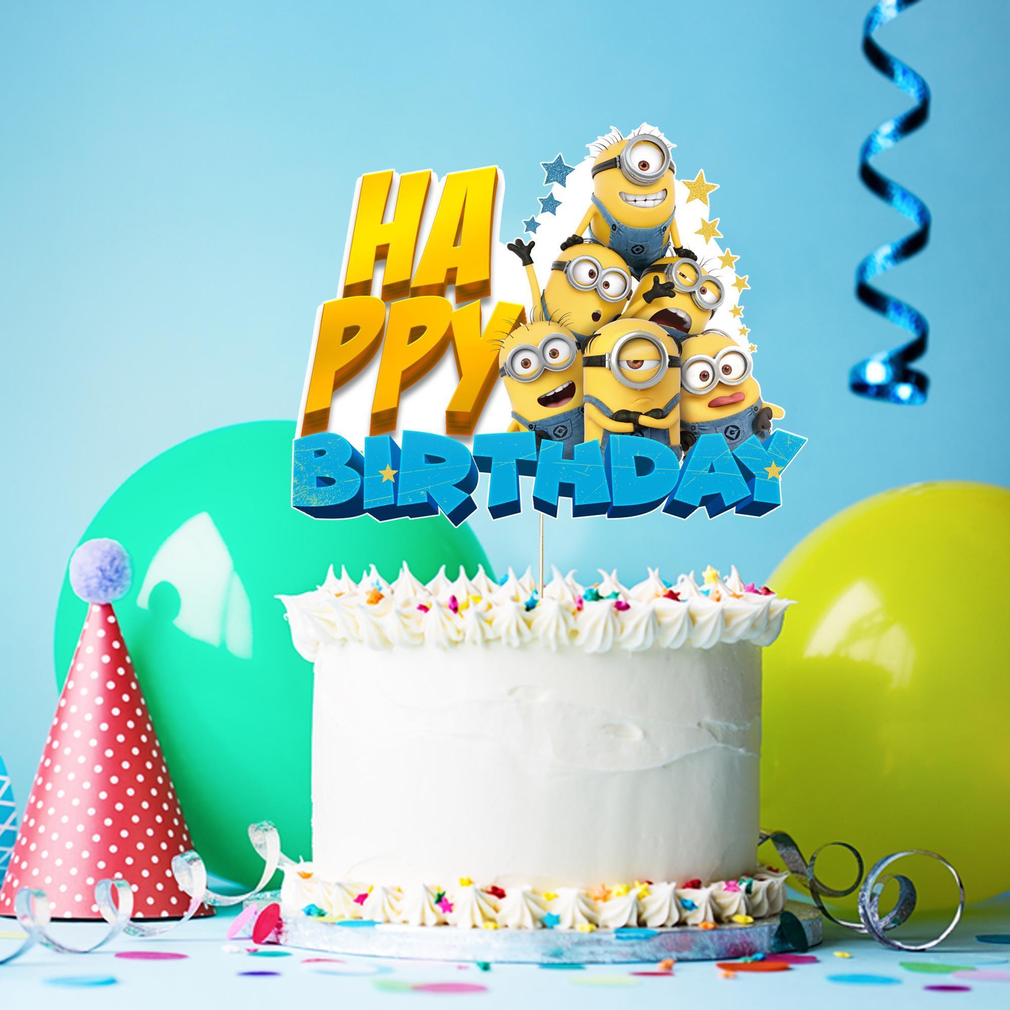 Minions Temalı 8 Kişilik Doğum Günü Seti